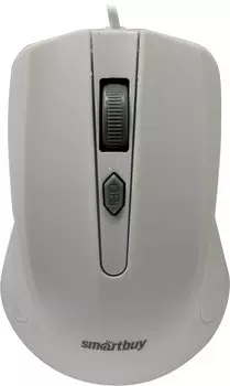 Мышь проводная SmartBuy ONE 352, 1600dpi, оптическая светодиодная, USB, белый (SBM-352-WK)