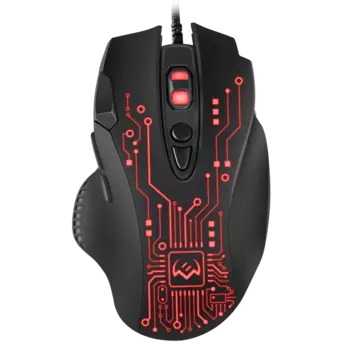 Мышь проводная Sven RX-G715, 3200dpi, оптическая светодиодная, USB, черный (SV-019938)