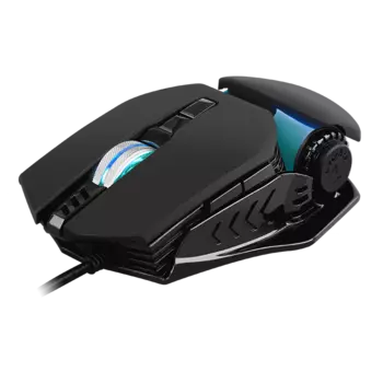 Мышь проводная Sven RX-G815, 8000dpi, оптическая светодиодная, USB, черный (SV-020057)