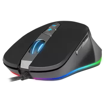 Мышь проводная Sven RX-G970, 4000dpi, оптическая светодиодная, USB, черный/серый (SV-016401)