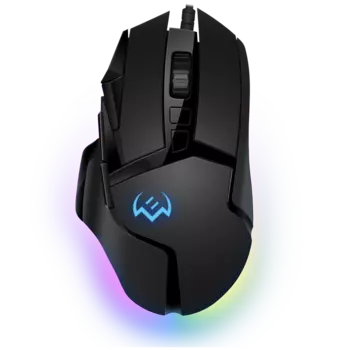 Мышь проводная Sven RX-G975, 10000dpi, оптическая светодиодная, USB, черный (SV-020798)