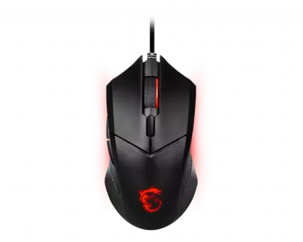 Мышь проводная MSI Clutch GM08, 3200dpi, оптическая светодиодная, USB, черный (S12-0401800-CLA)