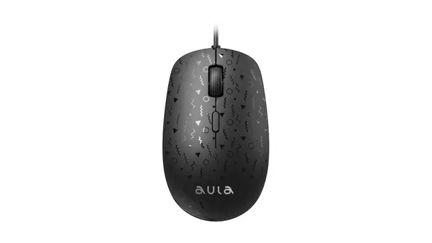 Мышь проводная AULA AM106, 2000dpi, оптическая светодиодная, USB, черный (80003338)