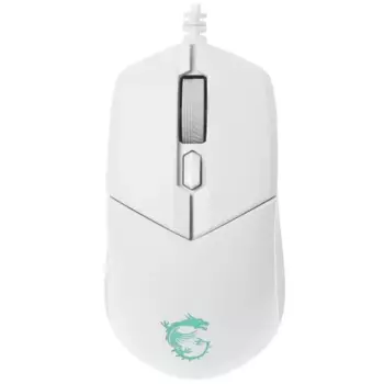 Мышь проводная MSI Clutch GM11, 5000dpi, оптическая светодиодная, USB, белый (S12-0401980-CLA)