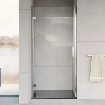 Душевая дверь в нишу Vincea Flex 90х200 профиль хром стекло прозрачное