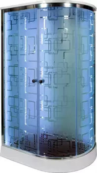 Душевая кабина Deto ЕМ 110х80 с гидромассажем, крышей и электрикой (EM1511LLED+GM)