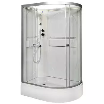 Душевая кабина Deto L 120х80 с подсветкой, хром (L520LNLED)