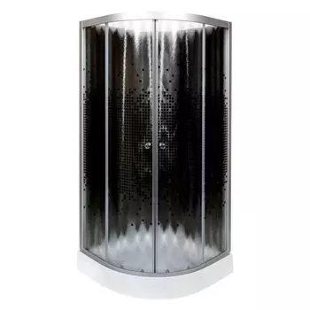Душевая кабина Deto L 90х90 без крыши, черный (L809NBLACK)