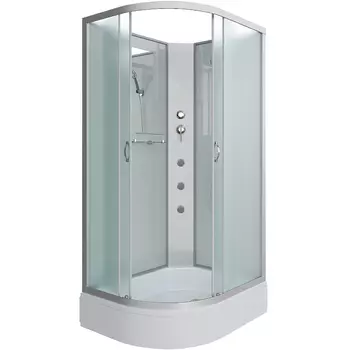 Душевая кабина Niagara Classic 110х90 хром стекло матовое с гидромассажем