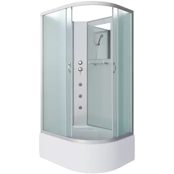 Душевая кабина Niagara Classic 120х80 хром левая стекло матовое с гидромассажем