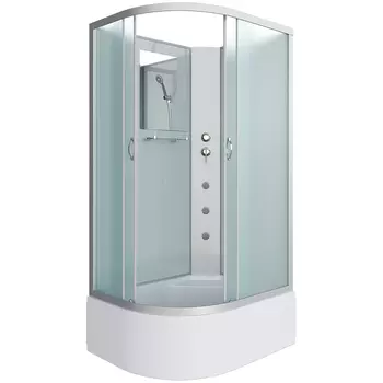 Душевая кабина Niagara Classic 120х80 хром правая стекло матовое с гидромассажем