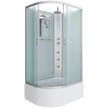 Душевая кабина Niagara Classic 120х80 хром правая стекло матовое с гидромассажем