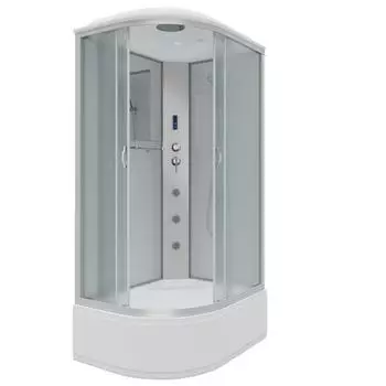 Душевая кабина Niagara Classic 120х80 хром правая стекло матовое с гидромассажем