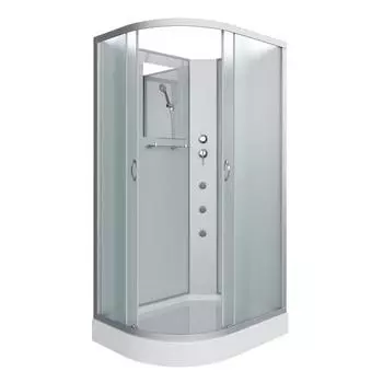 Душевая кабина Niagara Classic 120х80 хром правая стекло матовое с гидромассажем