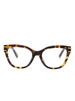 Очки с эффектом черепаховой оболочки Dolce & Gabbana Eyewear, коричневый