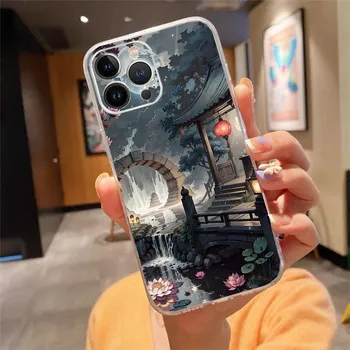Удивительный чехол для телефона с пейзажем для iPhone 15 14 Pro Max 13 12 11 Pro Max XSMax XR 12 13 mini 14 Plus iPhone 12Pro