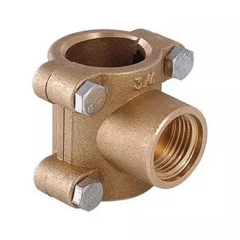 Водоотвод обжим 1/2"х1/2"х1/2" ВР, 10бар, t-90*C, латунь