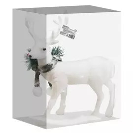 фигурка Олень с шарфиком 18x28см белый