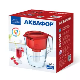 фильтр-кувшин АКВАФОР Гарри 3,9л красный