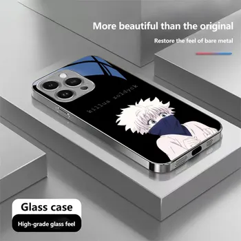 Чехол для телефона N127 Anime Hunter X Hunter Hisoka для iPhone 16 15 Pro Max Samsung S24 S23 A54 A35 Xiaomi Redmi Note 13 с покрытием из закаленного стекла for iPhone 6/6S