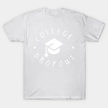 Футболка женская College Dropout Harajuku Print Kawaii футболка летняя с коротким рукавом женская футболка топ футболка S
