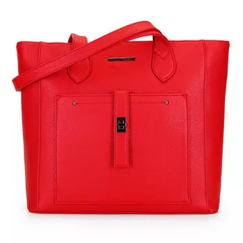 Классическая сумка-шоппер с фронтальным карманом