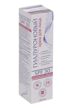 Крем Гиалуроновый д/лица SPF30, 100 мл, МедикоМед
