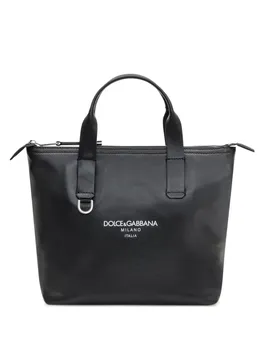 Сумка-шоппер с логотипом Dolce & Gabbana, черный