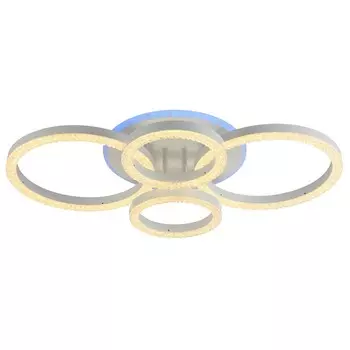 Светодиодная диммируемая люстра с ПДУ Profit Light 5894/4 WHT 112W+8W RGB