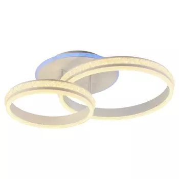 Светодиодная диммируемая люстра с ПДУ Profit Light 6004/2 WHT 156W+8W RGB