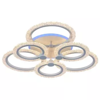 Светодиодная диммируемая люстра с ПДУ Profit Light 8003/3+3 WHT A