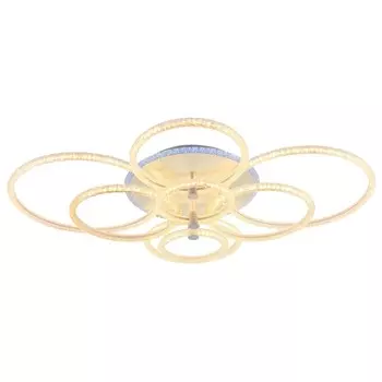 Светодиодная диммируемая люстра с ПДУ Profit Light 8024/8 WHT 232W+10W RGB
