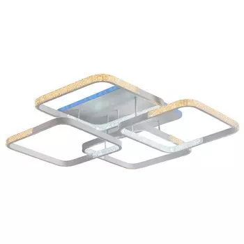 Светодиодная диммируемая люстра с ПДУ Profit Light 8026/4 WHT B 152W+10W RGB