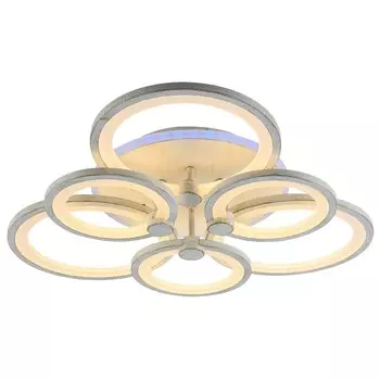Светодиодная диммируемая люстра с ПДУ Profit Light 8077/3+3 PGD 144W+8W RGB