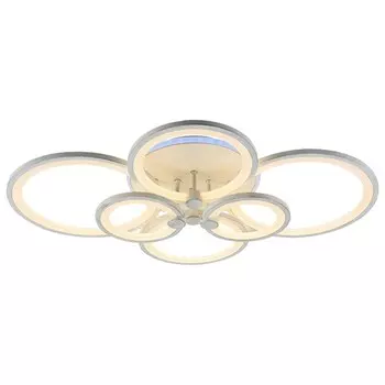 Светодиодная диммируемая люстра с ПДУ Profit Light 8077/6 PGD 168W+8W RGB