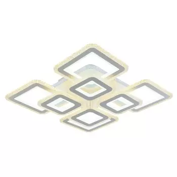 Светодиодная диммируемая люстра с ПДУ Profit Light 8085/4+4 WHT 337W+10W RGB