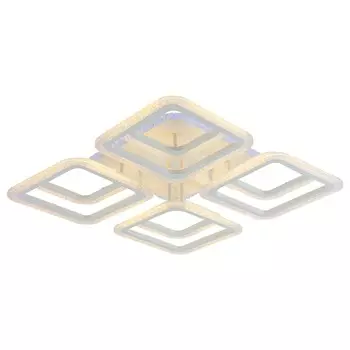 Светодиодная диммируемая люстра с ПДУ Profit Light 8087/4+4 WHT C 224W+11W RGB