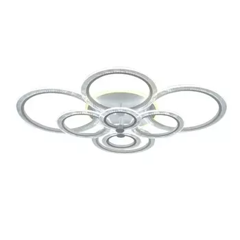 Светодиодная диммируемая люстра с пультом ДУ Seven Fires Odeon SF7052/9C-WT-BL