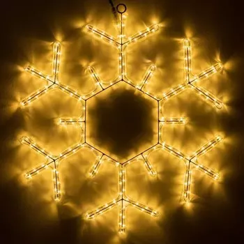 Светодиодная фигура Снежинка теплый свет Ardecoled ARD-Snowflake-M5-600x600-360Led Warm (34253)