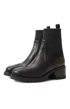 Комбинированные ботинки Santoni