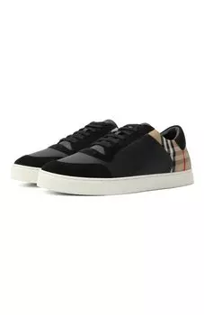 Комбинированные кеды Burberry