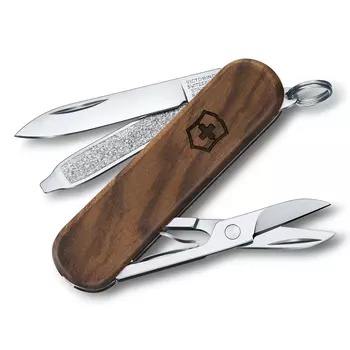 Нож перочинный Victorinox Classic SD, коричневый грецкий орех, 5 функций, 58мм