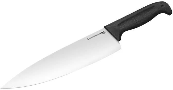 Кухонный Шеф нож Cold Steel Chef's Knife 25 см, сталь German 4116, рукоять Kray-Ex, черный