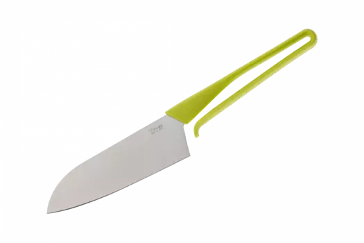 Нож кухонный Сантоку Shikisai V-Flex Kasumi 12 см, сталь 420J2 , рукоять полипропилен