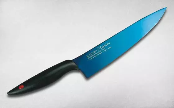 Нож кухонный Шеф Titanium 200 мм, Kasumi, 22020/B, сталь Molybdenum Vanadium, полипропилен, чёрный