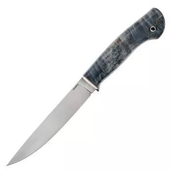 Нож Кухонный, сталь M390, рукоять синяя карельская береза