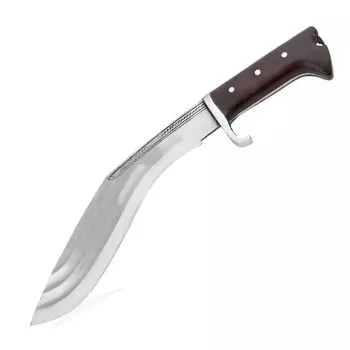 Нож Кукри Nepal Kukri House 3 CHIRRE, сталь 1095 Carbon Steel, рукоять палисандр, Гарда отсутствует