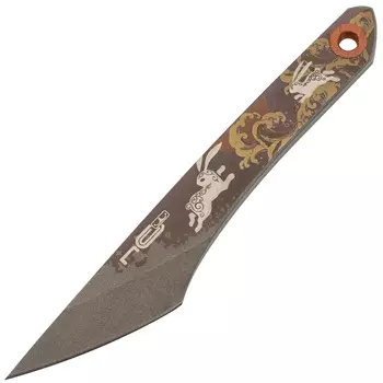 Нож киридаши KOI Rabbit Blue, сталь AUS-8, серый