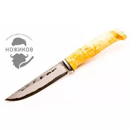 Нож Лиман ламинат 40х13-ШХ15-40Х13, карельская береза
