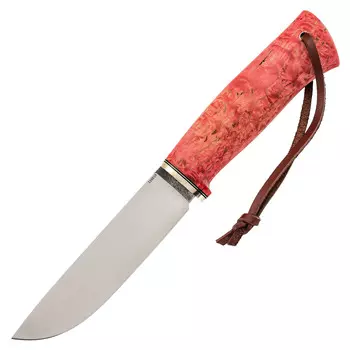 Нож Лиман, сталь 110х18, красная карельская береза